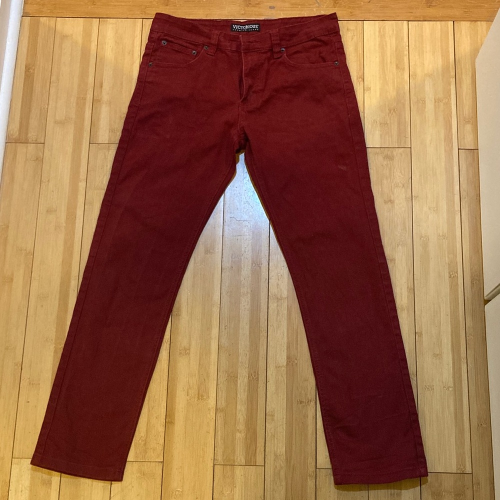 Victorious Jeans Men's Rich Red jeans